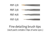 DSPIAE PT-FB Phoenix Plume Interchangeable Fine Detailing Brush Handle / Phoenix Plume Wymienny uchwyt pędzla do precyzyjnych detali – immagine 9