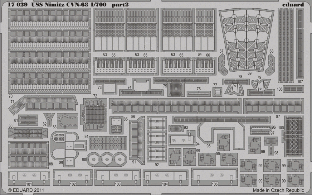Eduard 17029 USS Nimitz CVN-68 TRUMPETER 1/700 – Bild 2