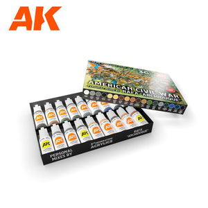 AK Interactive AK11764 SIGNATURE SET – REAF « ARCHIDUQUE » – COFFRET DE PEINTURE SPÉCIAL GUERRE DE SÉCESSION AMÉRICAINE 28 MM 18 x 17 ml  – image 2