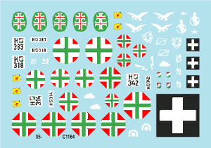 Star Decals 35-C1164 Axis Tank Mix # 3. 38.M Toldi I 1/35 – Bild 3