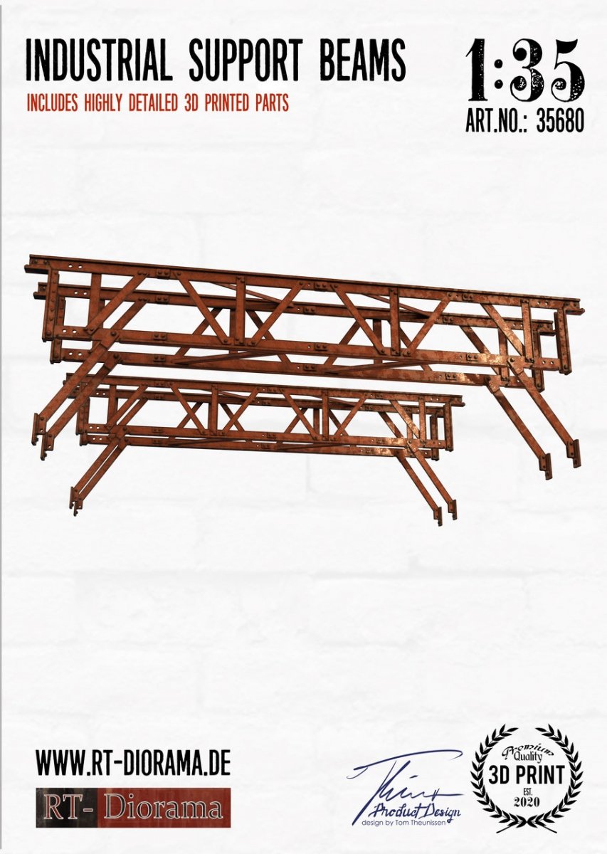 RT-Diorama 35680 Industrial Support Beams 1/35 – image 2