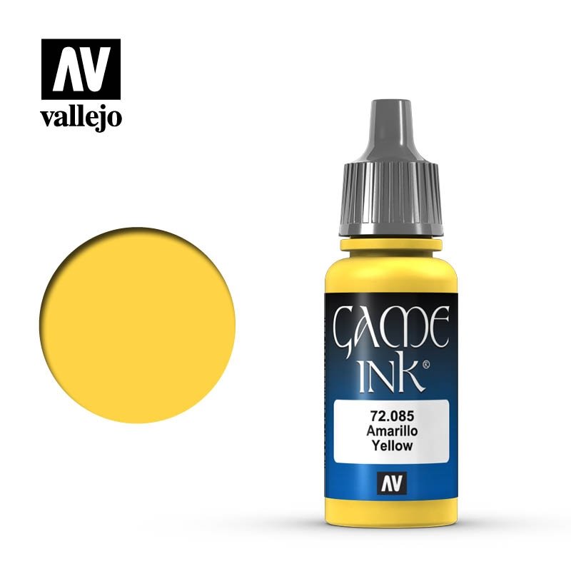 Vallejo 72085 Encre de jeu jaune 18 ml