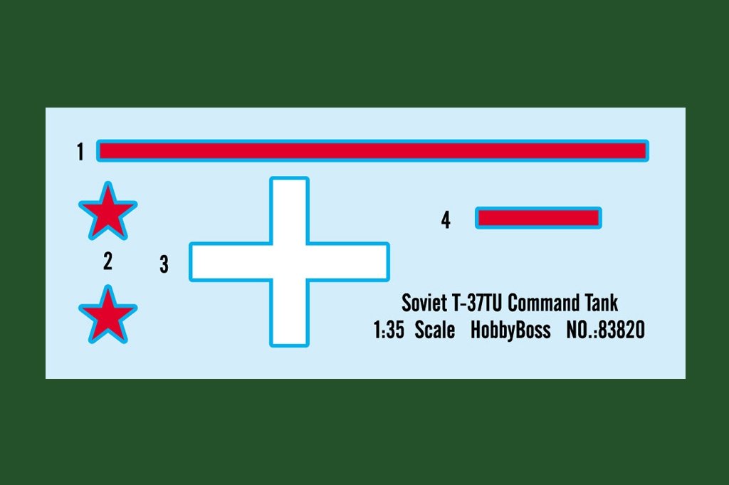 Hobby Boss 83820 Soviet T-37TU Command Tank 1/35 – immagine 4