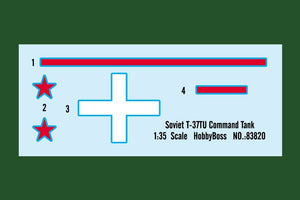 Hobby Boss 83820 Soviet T-37TU Command Tank 1/35 – immagine 4
