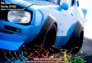 Zero Paints ZP-1402 - Ice Blue Pearl Paint for Liberty Walk GC111 Skyline (Ken Mary) 60ml – immagine 5