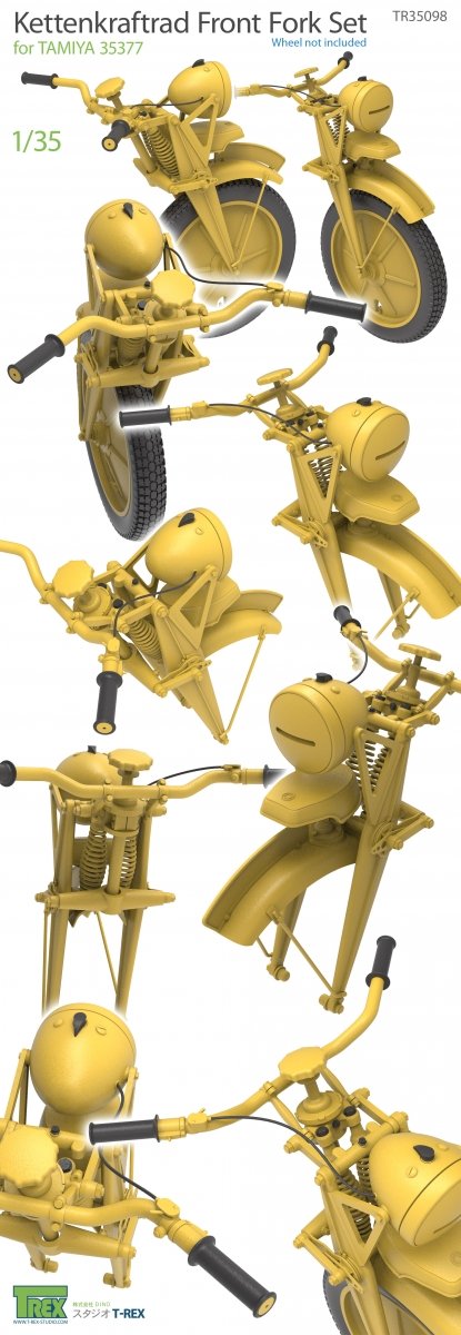 T-Rex Studio TR35098 Kettenkaraftrad Front Fork 1/35 – imagen 7