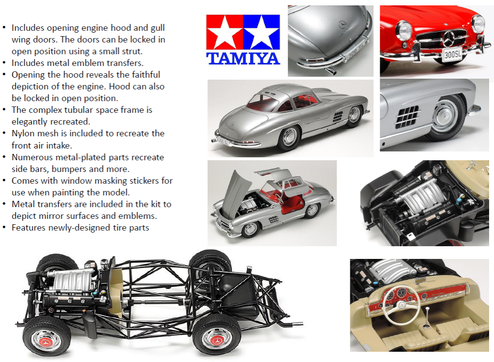 Tamiya 24338 Mercedes-Benz 300SL 1/24 – zdjęcie 3