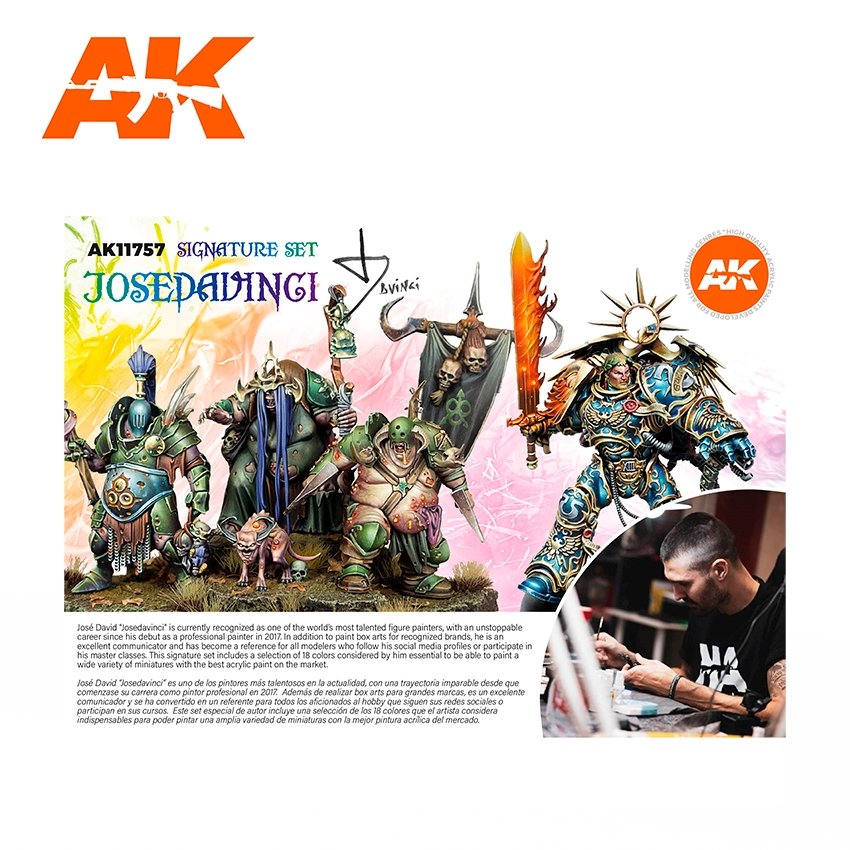 AK Interactive AK11757 JOSE DAVINCI SIGNATURE SET 18x17 ml – imagen 4