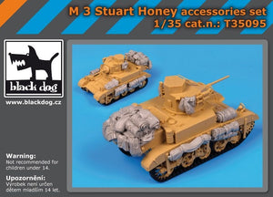 Black Dog T35095 M3 Stuart Honey accessories set 1/35