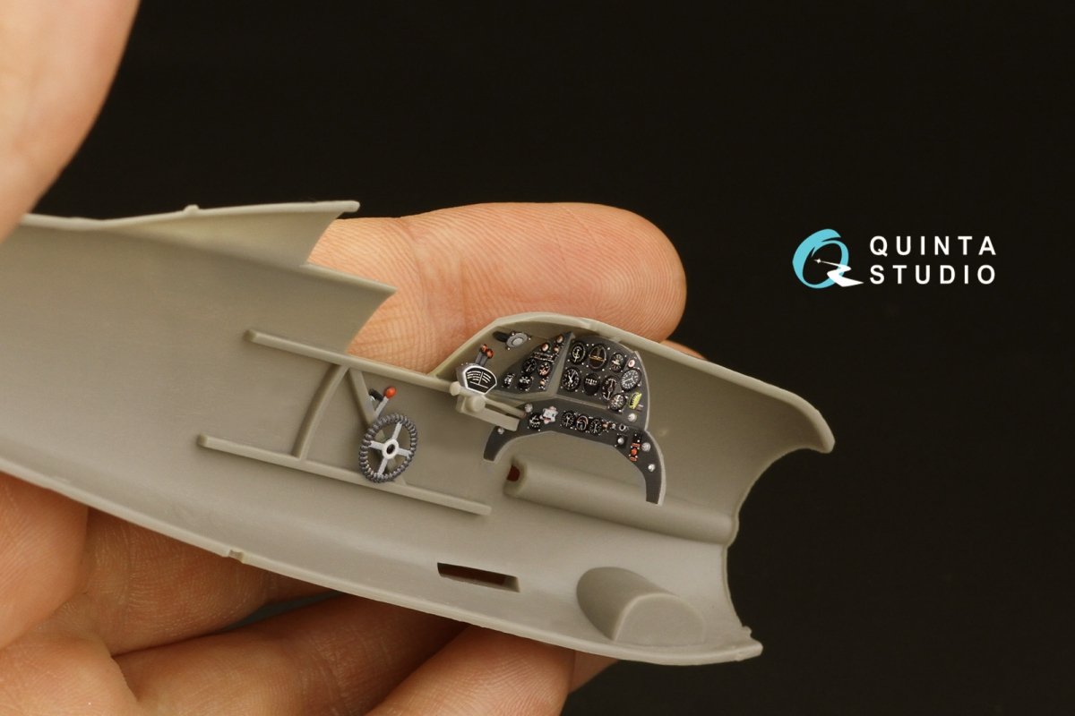 Quinta Studio QD48312 Gloster Gladiator MKII 3D-Printed &amp;amp; coloured Interior on decal paper (Roden) 1/48 – Bild 7