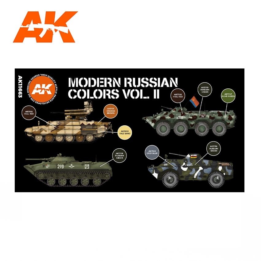AK Interactive AK11663 3G MODERN RUSSIAN COLORS VOL 2 6x17 ml – imagen 2