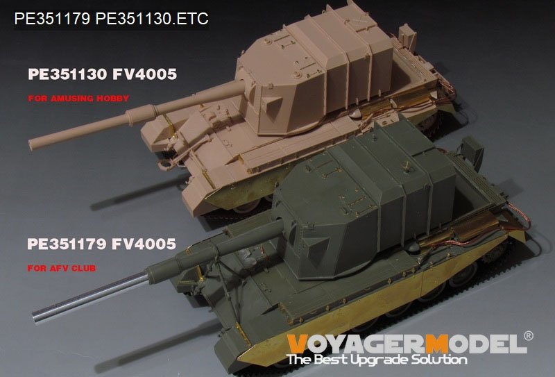 Kit de mise à niveau Voyager Model PE351179 pour char lourd britannique moderne FV 4005 II (pour AFV AF35405) à l&amp;#39;échelle 1/35 – image 3