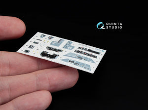 Quinta Studio QD48044 F/A-18C (early) 3D-Printed &amp;amp; coloured Interior on decal paper (for Kinetic) 1/48 – imagen 7