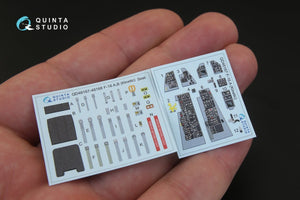 Quinta Studio QD48167 F-16A 3D-Printed &amp;amp; coloured Interior on decal paper (for Kinetic kit) 1/48 – imagen 2