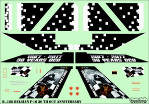 ModelMaker Decals D48186 Belgian F-16 30th OCU anniversary 1/48 – Bild 4