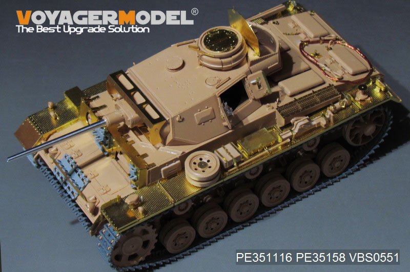 Maquette Voyager PE351116 Char allemand Pz.KPfw.III Ausf.J de base (pour RFM 5070) à l&amp;#39;échelle 1/35 – image 2