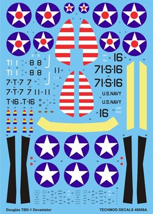 Techmod 48808 - Douglas TBD-1 Devastator 1/48