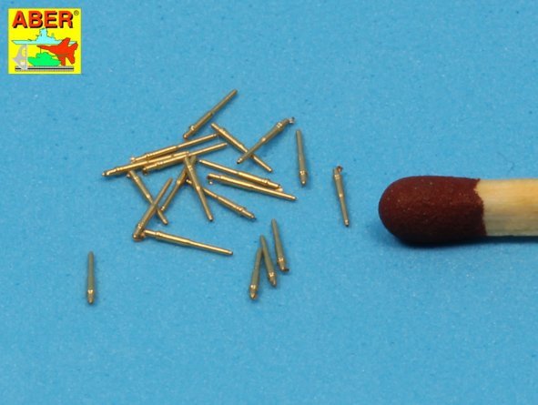 Aber 350L-25 Set of 20 pcs 28 mm (1,1in) L/75Mk.1 barrels for US Navy ships 1/350 – Bild 2