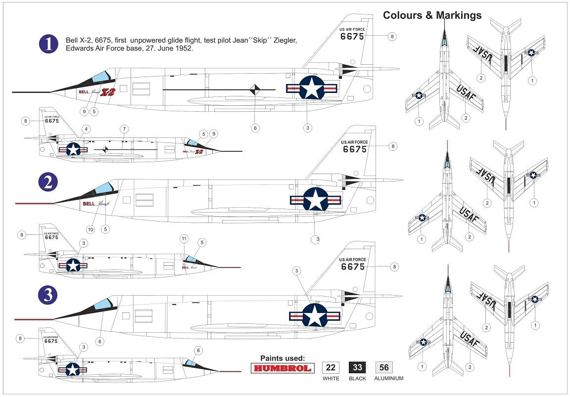 AZ Model AZ7681 Bell X-2 „Starbuster“ 6675 1/72 – imagen 2