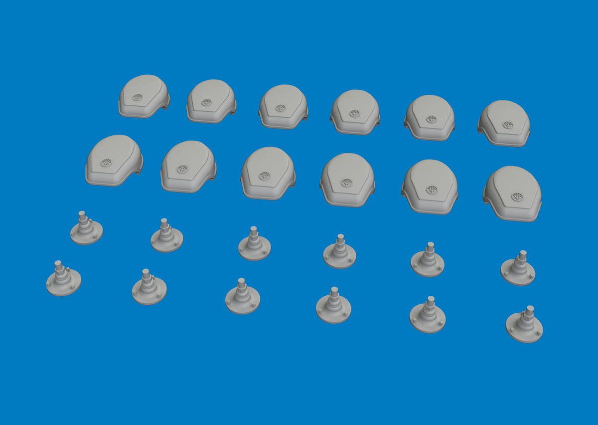 Eduard 635048 WWII German NOTEK head lights 3D PRINT 1/48 – imagen 3