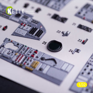 Kelik K32040 Tornado IDS - interior 3D decals for Italeri kit 1/32