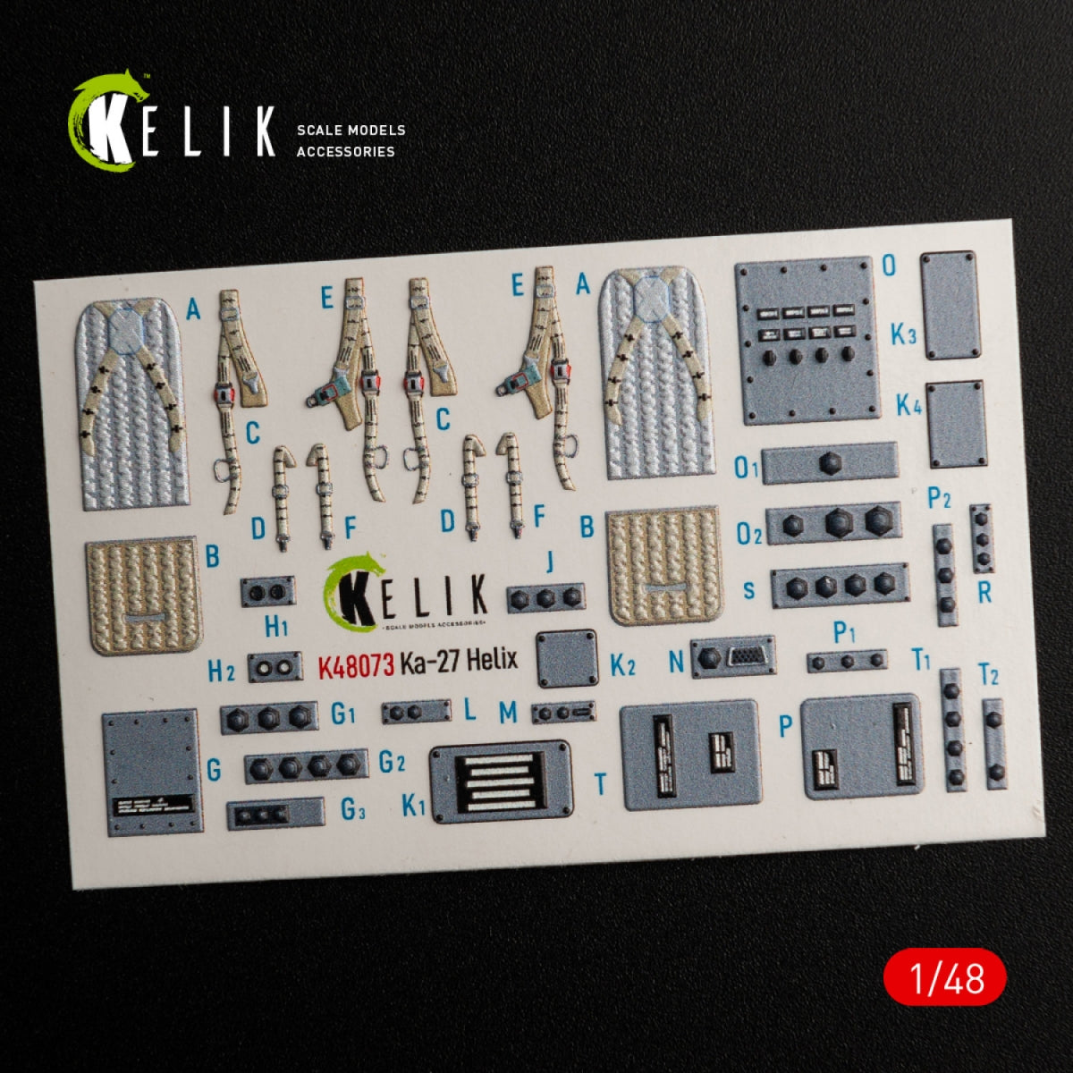 KELIK K48073 Ka-27 Helix interior 3D decals for HobbyBoss kit 1/48 – Bild 3