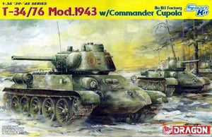 Dragon 6564 T-34/76 Mod. 1943 w/Commander Cupola 1/35