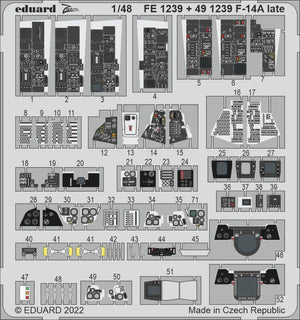 Intérieur Eduard 491239 F-14A version tardive TAMIYA 1/48 – image 2