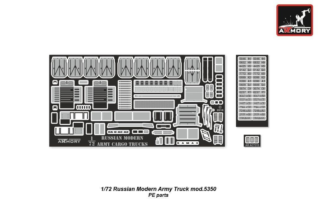 Armory Models 72406-R Russian Modern 4×4 Military Cargo Truck mod.4350 1/72 – Bild 3