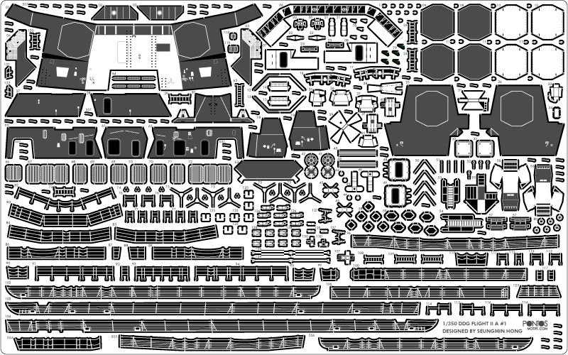 Pontos 35028F1 USS DDG-92 Momsen Flight IIa Detail Up Set 1/350 – zdjęcie 21