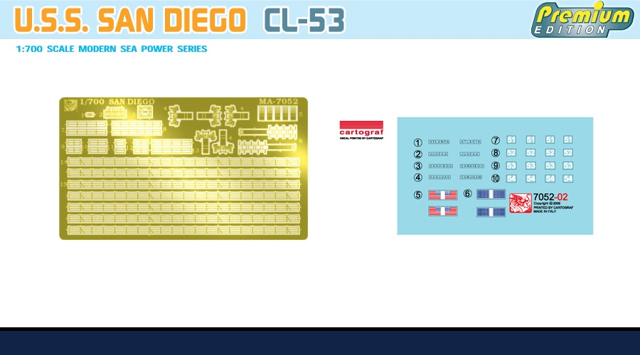 Dragon 7052 USS San Diego CL-53 1/700 – Bild 5
