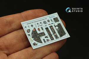 Quinta Studio QD48384 F8F-2 Bearcat 3D-Printed &amp;amp; coloured Interior on decal paper (Hobby Boss) 1/48 – Bild 3
