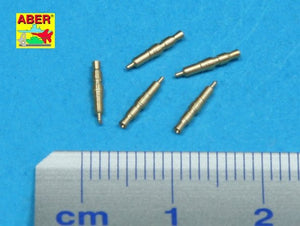Aber 35L-083 Ensemble de 5 pièces. Embouts de canons pour mitrailleuses MG 34 de char allemand, pour montage sur tourelle (1/35) – image 2