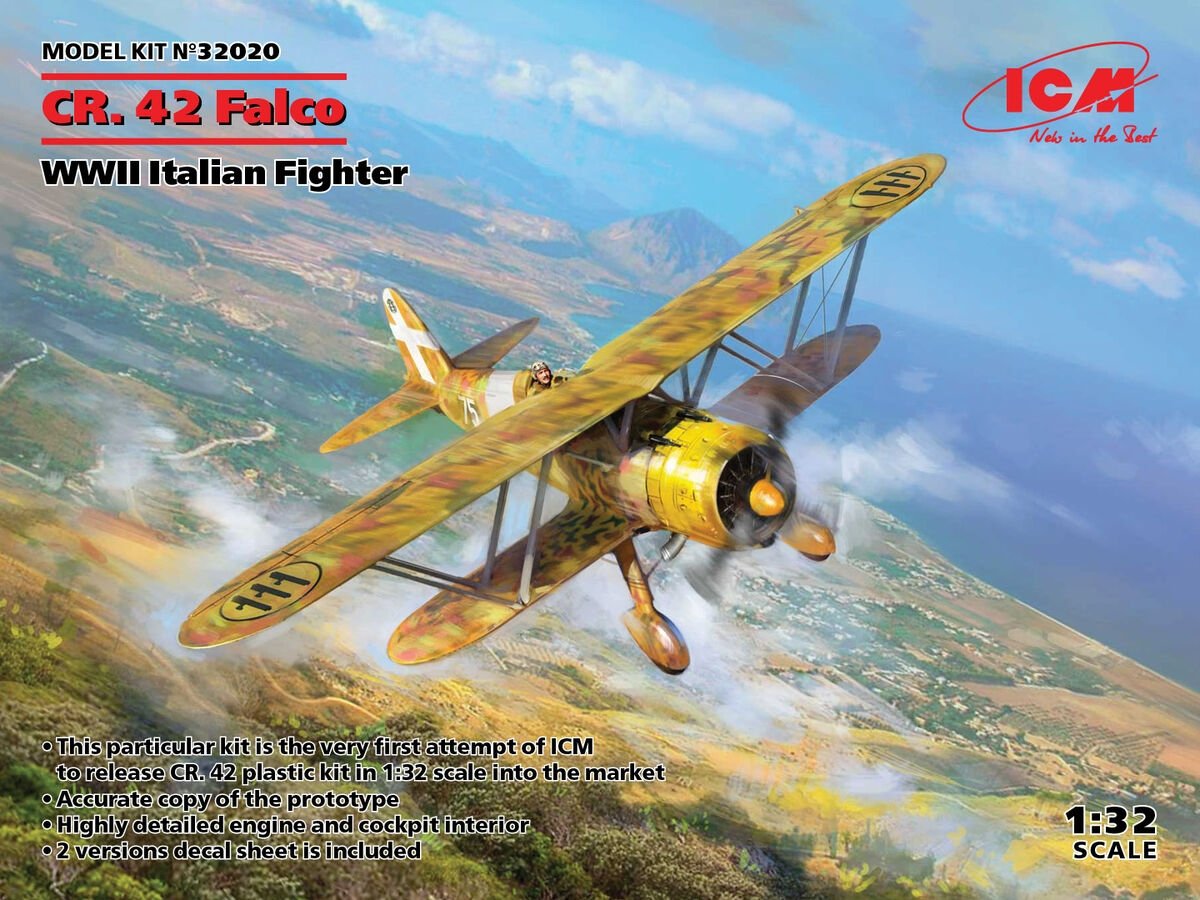 ICM 32020 Fiat CR.42 Falco WWII Italian Fighter 1/32 – immagine 2