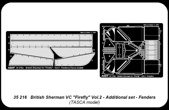 Aber 35216 British Sherman Vc Firefly- vol. 2 - additional set - fenders 1/35 – Bild 4