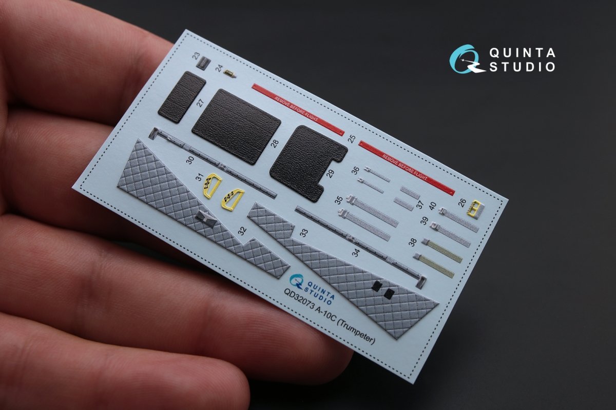 Quinta Studio QD32073 A-10C 3D-Printed &amp;amp; coloured Interior on decal paper (for Trumpeter kit) 1/32 – Bild 5