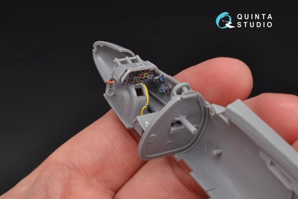 Quinta Studio QD48106 He-162 3D-Printed &amp;amp; coloured Interior on decal paper (for Tamiya kit) 1/48 – immagine 10