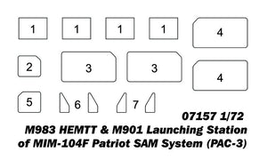Trumpeter 07157 M983 HEMTT &amp;amp; M901 Launching Station w/ MIM-104F Patriot SAM System (PAC 3) 1/72 – Bild 6