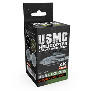 AK Interactive RCS118 Couleurs de l&amp;#39;hélicoptère USMC des années 1970 à aujourd&amp;#39;hui 4x17ml