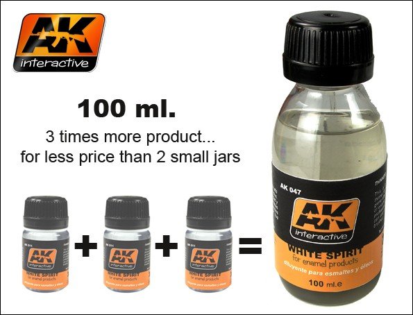 AK Interactive AK047 White Spirit 100 Ml