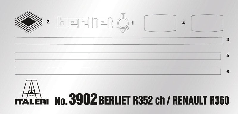 Italeri 3902 BERLIET R352ch RENAULT R360 1/24 – imagen 5