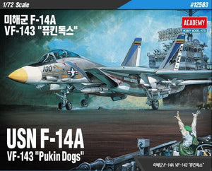 Maquette Academy 12563 USN F-14A VF-143 « Pukin Dogs » au 1/72