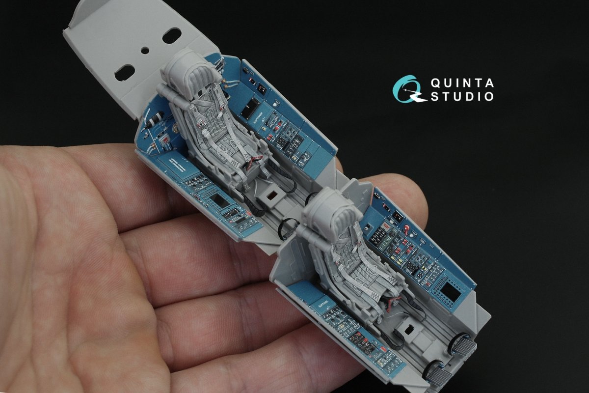 Quinta Studio QD32095 Su-30SM 3D-Printed &amp;amp; coloured Interior on decal paper (conversion for Trumpeter Su-30MKK ) 1/32 – imagen 4