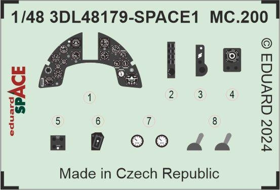 Eduard 3DL48179 MC.200 SPACE ITALERI 1/48 – image 4