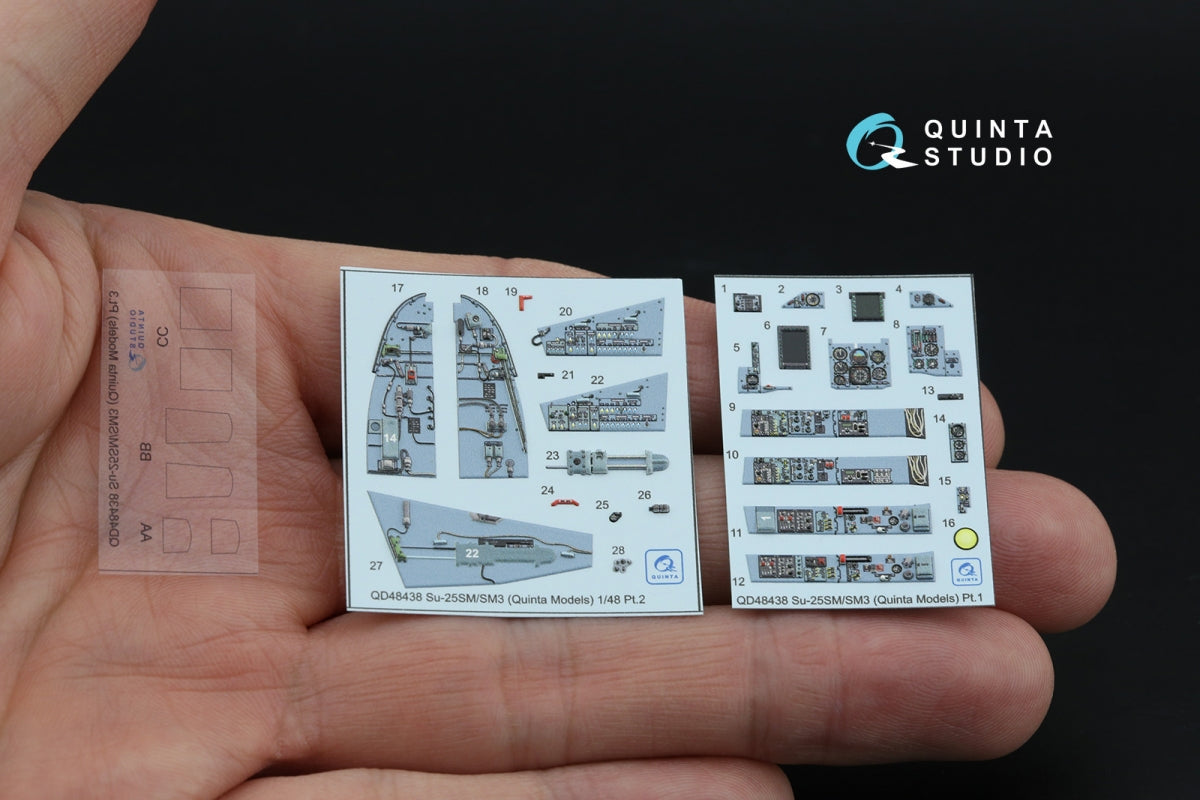 Quinta Studio QD+48438 Su-25SM/SM3 3D-Printed coloured Interior on decal paper (Zvezda/Quinta Models/Arma Models) 1/48 – Bild 3