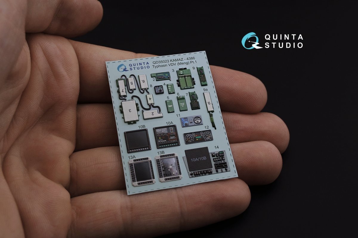 Quinta Studio QD35023 K-4386 Typhoon VDV 3D-Printed &amp;amp; coloured Interior on decal paper (for MENG kit) 1/35 – zdjęcie 4