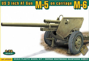 ACE 72531 US 3 inch AT Gun M5 on carriage M6 (later version) 1/72