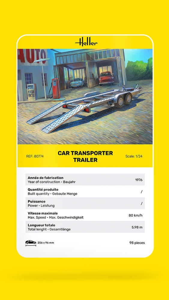 Heller 80774 Car Transport Trailer 1/24 – image 6
