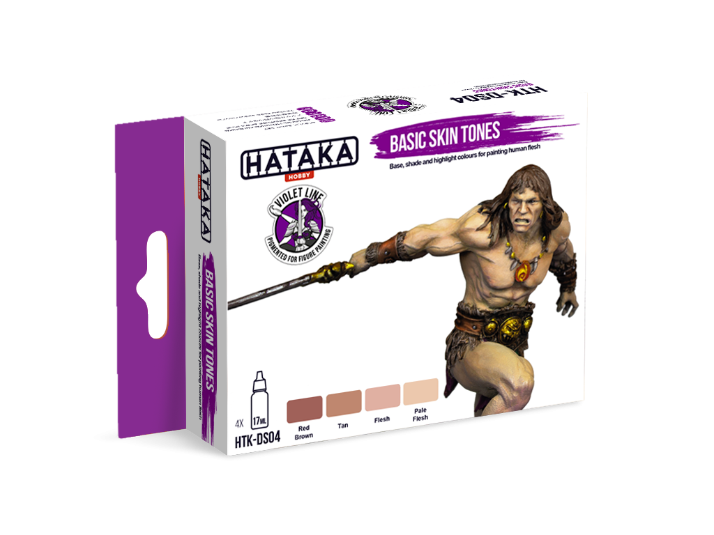 Hataka HTK-DS04 Basic Skin Tones Set 4x17ml – zdjęcie 2