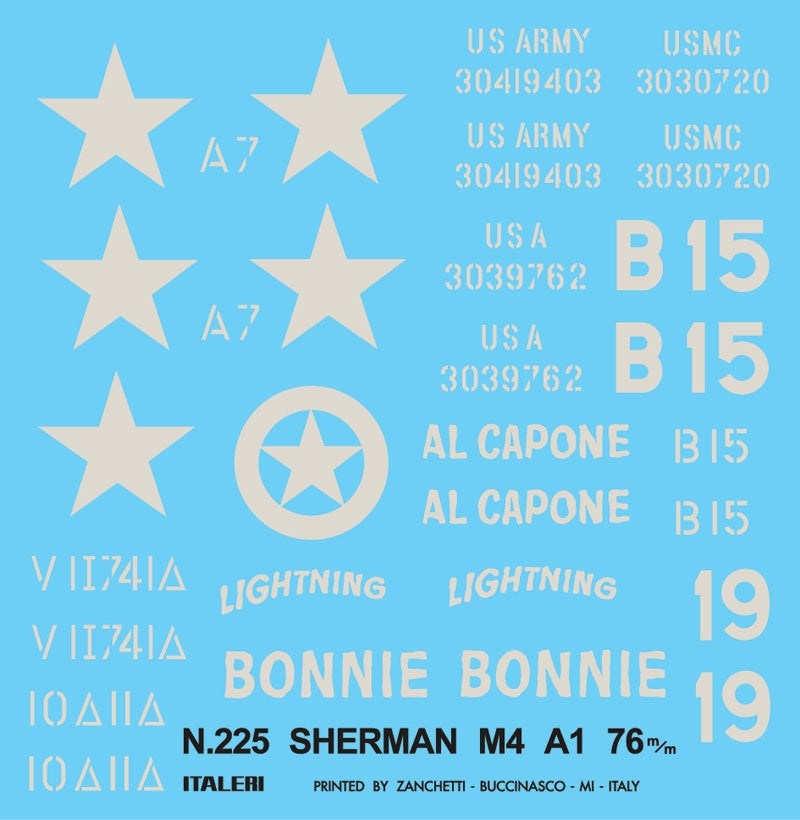 Italeri 0225 M4-A1 Sherman 1/35 – image 3